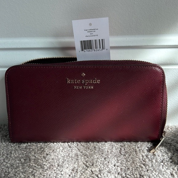 kate spade Handbags - kate spade maroon wallet